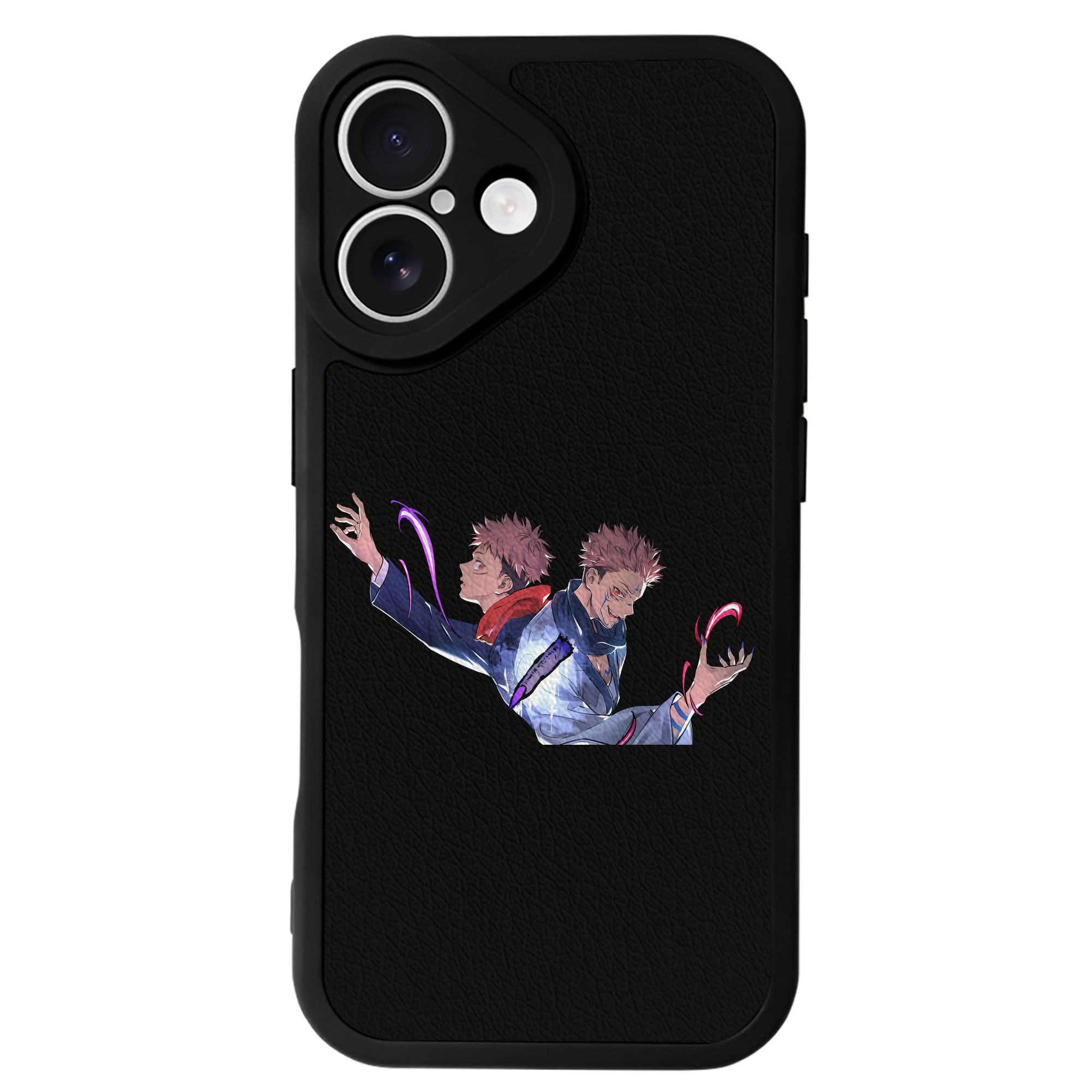 （画像用） 呪術廻戦 Jujutsu Kaisen 【iPhone 16シリーズ対応】シリコンスマホケース（レザー調） 材質：シリコン